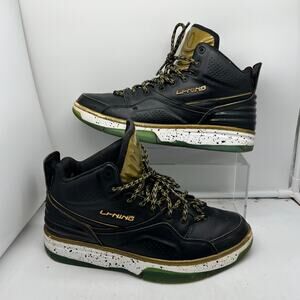 Li Ning Shoes Mens 11 Basketball Wade Finals Sneakers Black **